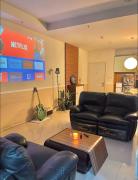 Cozy 3BR Suite Apartment with Projector, Pool, Netflix, Board games, Dart