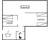 Apartment Canan - 1-6km from the sea by Interhome