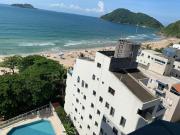 Apto Pé na Areia melhor praia do Guarujá, Tombo 2 dormitórios com suíte
