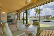 Covered Lanai and Waterfront View Cape Coral Condo