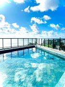 Flat de luxo em frente ao mar