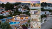 Villa Sunset Moraira mit eigenem Pool, Strandnähe, Klimaanlage, Heizung, Outdoor-Küche, Grill