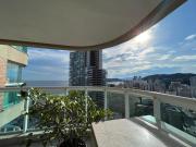 Estanconfor Santos Vista Mar com AC, Garagem, alto 23º andar