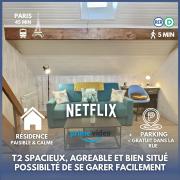 LES OISEAUX - WIFI Fibre - PARKING - PROCHE RER D