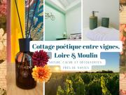 Cottage poétique entre vignes, Loire et moulin