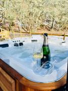 2 bed lodge with private hot tub in Aviemore