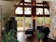 A-Frame Cabin Rental with Spacious Deck Overlooking the Cotee River, Florida