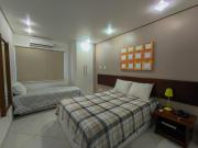 Quarto e Sala completo com Cozinha, Ar condicionado, Wifi e Camareira