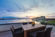 Harbour Lodge: Meerblick, Terrasse, Balkon, finnische Sauna, Kaminofen