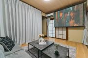 犬山口駅10分 80インチ映画館有 無料駐車場 ベッド6台 ソファベッド1台 83平米 最大10名宿泊可