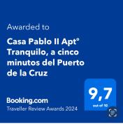 Casa Pablo II Aptº Tranquilo, a cinco minutos del Puerto de la Cruz