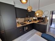 Colorful two-room apartment with parking