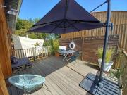 maison style cabane à 150m du bassin