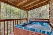 Whispers of the Smokies Hot Tub Pool Table Grill