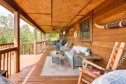 Deck and Mtn Views Sunset Ridge Cabin in Murphy