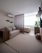 Stylish natural-tone apartment Posto 4 Copacabana