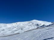 Puesta de sol y nieve