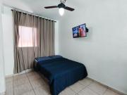 Apartamento tipo estúdio no Centro de Bertioga, Wi-Fi, Vaga, Churrasqueira, a 3 min de carro da praia e balsa