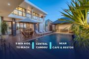 Modern 4BD Villa - Canggu Center - 2 MIN TO & FINNS BEACH CLUB