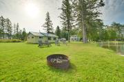 Mullett Lake Cabin with Private Dock and Fire Pit!