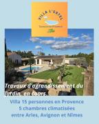 Villa lESTEL en campagne avec piscine privée proche Arles et Avignon