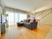 Sunny rooftop duplex with elevator near iconic bridge