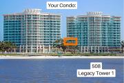 Spacious Beachview End Unit in Legacy Tower 1-508 - 3 bedroom 3 bath condo