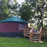 Superb Yurt Rental near George Washington National Forest in Luray, Virginia