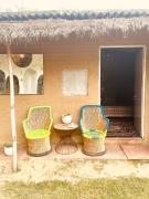 Kala Kutir Mud Stay near Taj Mahal King sized bed