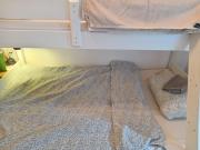 Bedroom with the common use of common areas for 1 to 2 guests at a time maximum I sleep in the walk through living room so only females w a kid or two