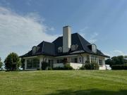 Manor House Overlooking Fields And Garden