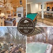 Pocono 6BR - Game Room, Hot Tub, Lake and Beach Access