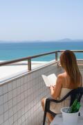 Pé na Areia REAL Vista Mar Varanda 8 pessoas