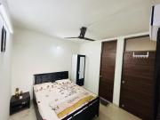 High floor bed with ventilated room