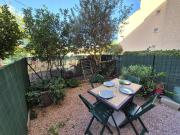 Studio rez de jardin,climatisation, proche de la mer, parking..