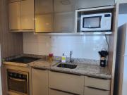 Maravilhoso Quarto e sala com vista total mar piscina academia garagem cozinha completa