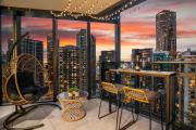 Skyline 2BR Sunset Retreat Balcony Bar & Views