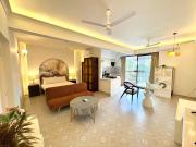 Candolim Beach Studio Apartment with Pool WiFi Balcony and Kitchenette