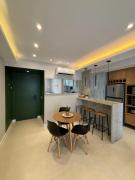 Apto contemporâneo vista Mar da Barra