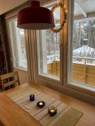 Viihtyisä saunallinen kaksio lähellä Santa Claus Villagea ja Napapiiriä