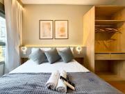 Apê Moderno c Ar + Vista – Próx. Allianz Parque