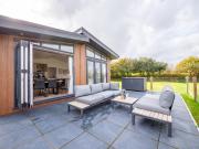 Modern lodge on golf course with spa facilities