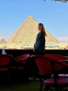Fantastic pyramids view & grand Egyptian museum