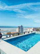 Apto 2 quadras da praia, perto da praça Boianovski