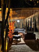 Detached villa with a heated pool and garden