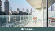 StayShort - 1 Bed in Business Bay Sleeps 2 with Burj Views