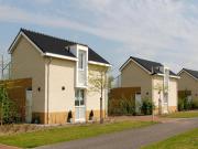 Villa on a beautiful resort with sauna and view