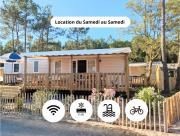 Bungalow neuf 40 m2 tout confort avec piscine proche des plages et lac