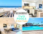 "Cool Waves Oceanfront Retreat" St Augustine Beach 2 Pools 5 Hot Tubs! On the Beach