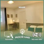 Room Miami Proche Gare 400m